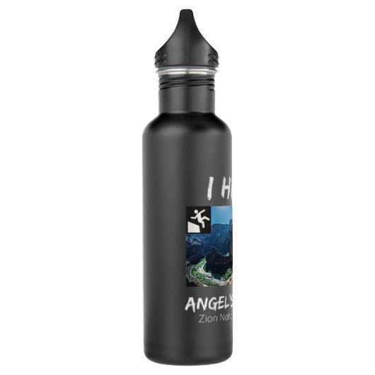Ik Hiked Angel's landende Zion National Park Utah  Waterfles (Links)