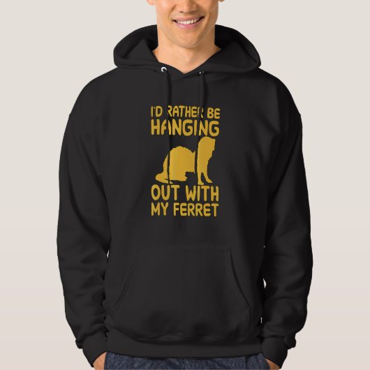 Ik hing liever uit met mijn fret. hoodie (Voorkant)