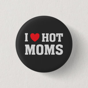 IK HOE HOT HET MOMS RONDE BUTTON 3,2 CM