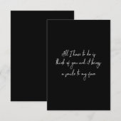 ik hoef alleen maar aan jou te denken en het breng bedankkaart (Voorkant / Achterkant)