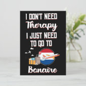 Ik hoef alleen maar naar Bonaire te gaan Kaart (Staand voorkant)