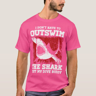 Ik hoef de haai niet sneller te zwemmen dan mijn d t-shirt