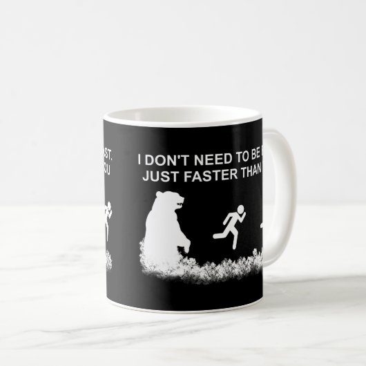 Ik hoef geen snelle (grizzly) koffie-Mok te zijn Koffiemok (Voorkant rechts)