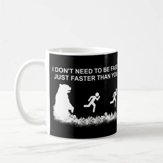 Ik hoef geen snelle (grizzly) koffie-Mok te zijn Koffiemok (Links)