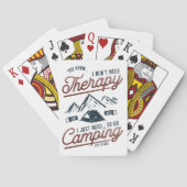Ik hoef gewoon te gaan kamperen pokerkaarten (Achterkant)