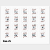 Ik hoef gewoon te gaan kamperen vierkante sticker (Vel)
