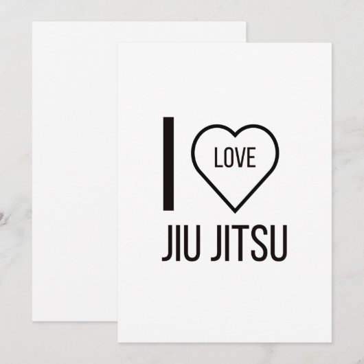 IK HOEF JIU JITSU FEESTDAGENKAART (Voorkant / Achterkant)