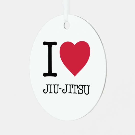 IK HOEF JIU JITSU METALEN ORNAMENT (Voorkant links)