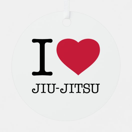 IK HOEF JIU JITSU METALEN ORNAMENT (Voorkant)