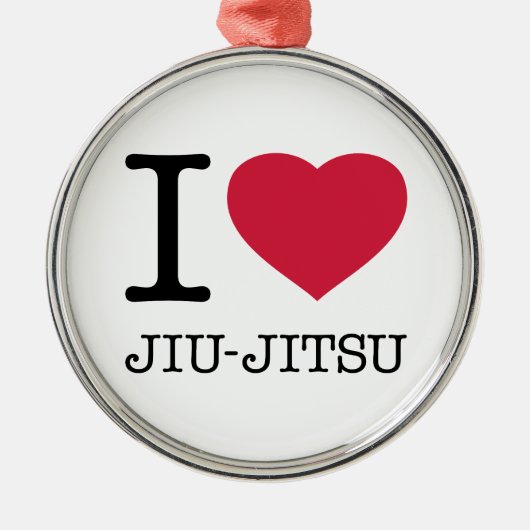 IK HOEF JIU JITSU METALEN ORNAMENT (Voorkant)