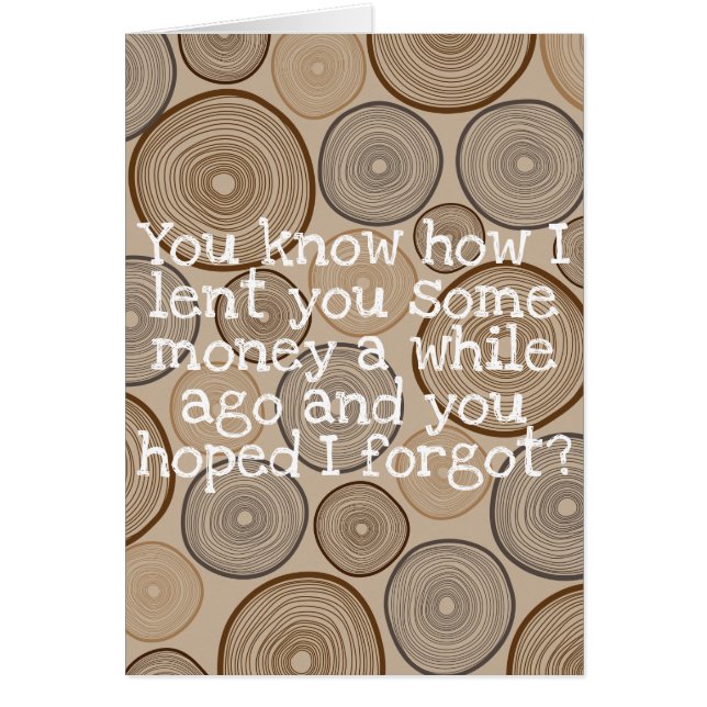 "Ik hoef me niet terug te betalen" (Voorkant)