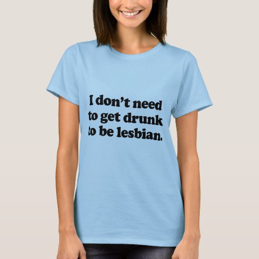 Ik hoef niet drink te worden t-shirt (Voorkant)