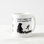 Ik hoef niet snel te zijn (grizzly) koffiemok (Voorkant rechts)