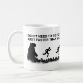 Ik hoef niet snel te zijn (grizzly) koffiemok (Links)