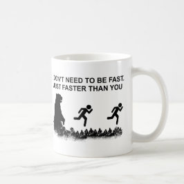 Ik hoef niet snel te zijn (grizzly) koffiemok