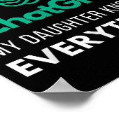 Ik hoef niet te kletsen dat mijn dochter alles wee poster (Hoek)