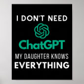 Ik hoef niet te kletsen dat mijn dochter alles wee poster (Voorkant)