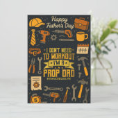 Ik hoef niet te trainen in een rekwisiet pa dans K Kaart (Staand voorkant)