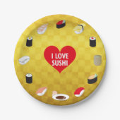 IK HOEF VAN SUSHI PAPIEREN BORDJE (Voorkant)