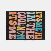 Ik hoi im de coole moeder is me Moederdag groovy Fleece Deken (Voorkant (Horizontaal))
