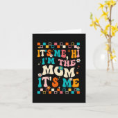 Ik hoi im de moeder is me mama Moederdag groovy Kaart (Gele Bloem)