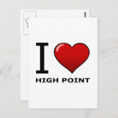 IK HOOG, NC - NOORD CAROLINA BRIEFKAART (Voorkant / Achterkant)