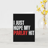 Ik hoop alleen dat mijn parlay het Football van sp Kaart (Gele Bloem)