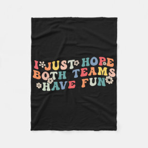 Ik hoop alleen maar dat beide teams een leuk Footb Fleece Deken