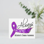 Ik hoop altijd op de ziekte van Alzheimer Briefkaart (Staand voorkant)