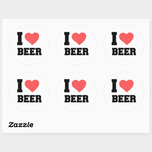 IK HOOP BEER RONDE STICKER (Vel)