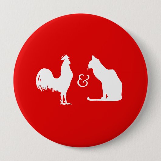 IK HOOP BEIDE RONDE BUTTON 4,0 CM (Voorkant)