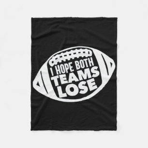 Ik hoop dat beide ploegen het Amerikaanse Football Fleece Deken