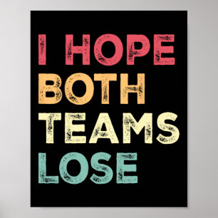 Ik hoop dat beide ploegen het Amerikaanse Football Poster