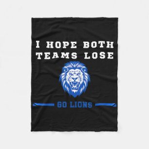 Ik hoop dat beide teams Go Lion Mannen en Women 1 Fleece Deken