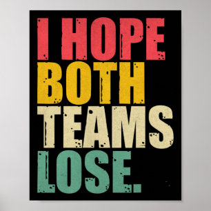 Ik hoop dat beide teams het Amerikaanse Football v Poster