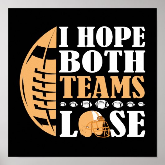 Ik hoop dat beide teams verliezen poster (Voorkant)