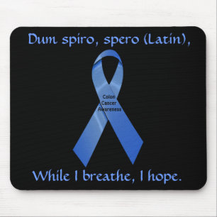 Ik hoop dat Colon Cancer Awareness Mousepad Muismat