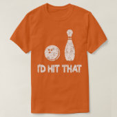 Ik hoop dat de grappige Bowling Bowler-cadeautjes T-shirt (Design voorkant)
