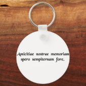 Ik hoop dat de herinnering aan onze vriendschap... sleutelhanger (Voorkant)