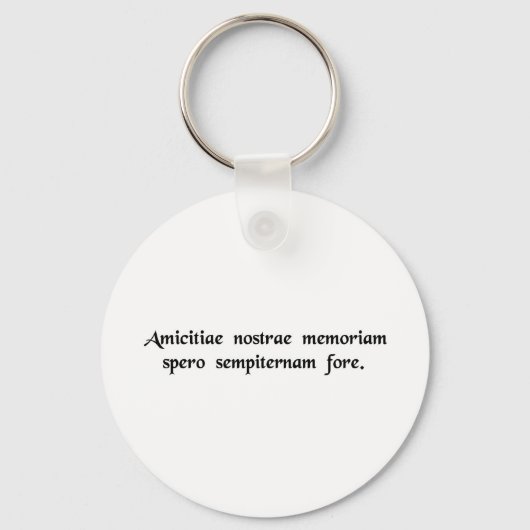 Ik hoop dat de herinnering aan onze vriendschap... sleutelhanger (Voorkant)