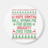 Ik hoop dat de kerstman me zal laten pesten omdat  magneet (Voorkant)