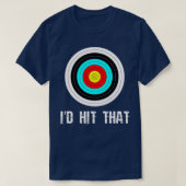 Ik hoop dat de schietpartij op de Archery doelwit T-shirt (Design voorkant)
