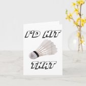 Ik hoop dat Funny Badminton Kaart (Gele Bloem)