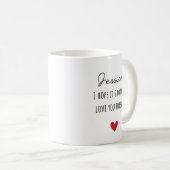 Ik hoop dat het goed is als ik voor altijd van je  koffiemok (Voorkant rechts)