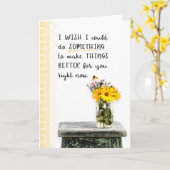 Ik hoop dat ik de dingen beter kan maken kaart (Gele Bloem)