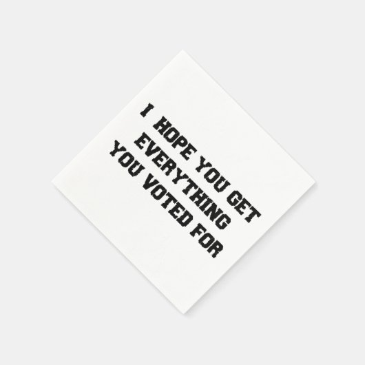 Ik hoop dat je alles krijgt waar je op gestemd heb servet (Hoek)