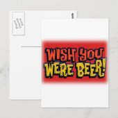 Ik hoop dat je bier alcohol drink briefkaart (Voorkant / Achterkant)