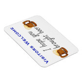 Ik hoop dat je Bier Stateroom Funny Cruise Door he Magneet (Rechterzijde)