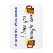 Ik hoop dat je Bier Stateroom Funny Cruise Door he Magneet (Verticaal)