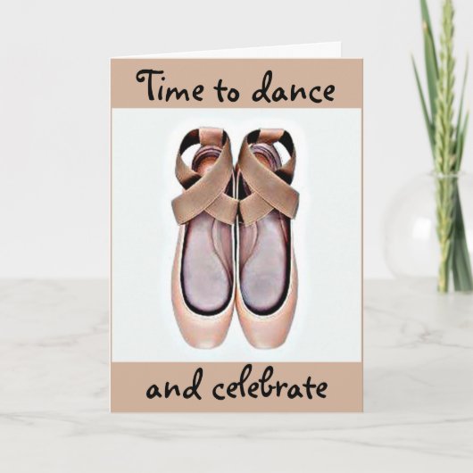 IK HOOP DAT JE BIRTHDAY-KAART (BALLET SLIPPERS) GE KAART (Voorkant)